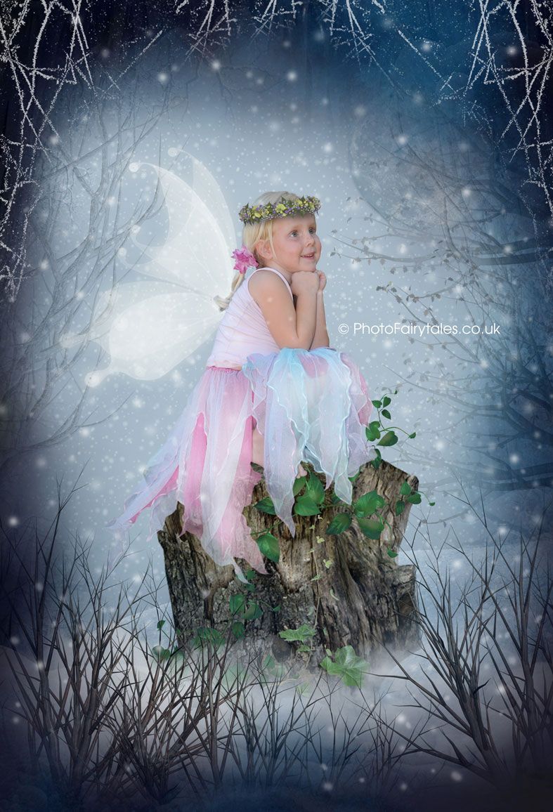 A  Winter Tale, fairy tale fantasy image created from your own photo into unique personalised portrait and bespoke wall art | PhotoFairytales