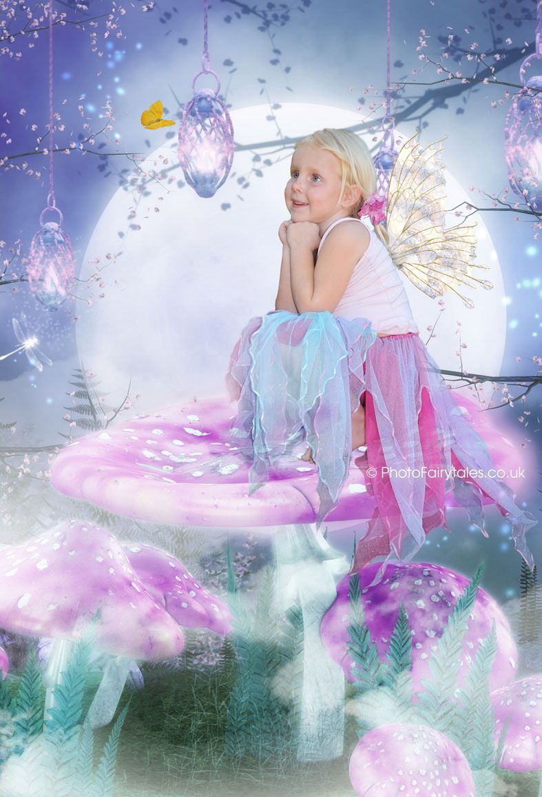 Twilight Fairy, fairy tale fantasy image created from your own photo into unique personalised portrait and bespoke wall art | PhotoFairytales