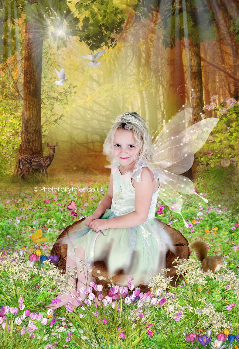 Woodland Clearing, fairy tale fantasy image created from your own photo into unique personalised portrait and bespoke wall art | PhotoFairytales