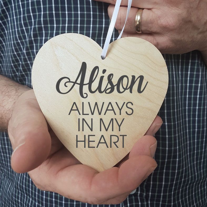 Personalised Announcement Gift Heart Wooden Plaques | beautifully gift boxed, handmade wooden hearts - a unique way to make an important announcement or send a message to friends & family