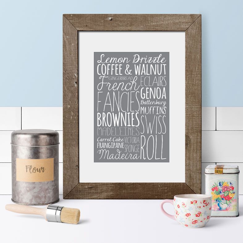 Bespoke Word Theme Prints | made to order word art prints created in any colour, typographic art for your home, PhotoFairytales