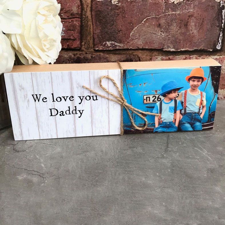 Wooden Photo Blocks, handmade featuring your own photos | PhotoFairytales