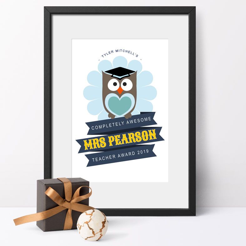 Personalised Teacher Award Print | End of Term Gift