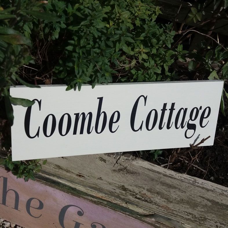 Handmade Outdoor Wooden Signs and Plaques | any wording, bespoke exterior wood garden house signs and plaques