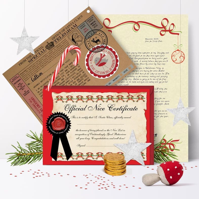 Limited edition Personalised Santa Letters and Telegrams | individually created, including extra gifts, superb quality and fantastic value with brilliant customer feedback. PhotoFairytales