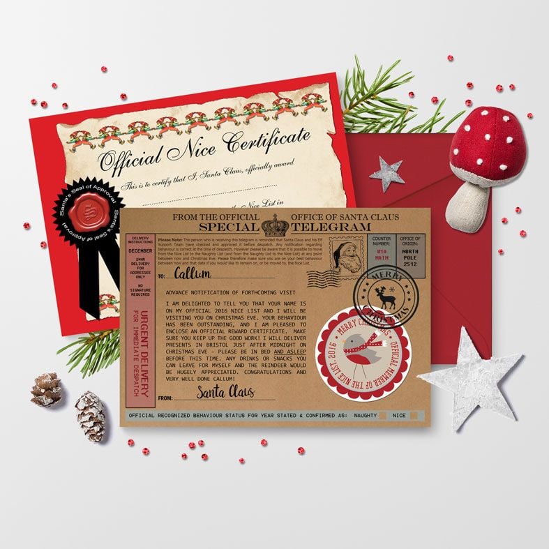 Personalised Santa Telegrams | individually created, superb quality and fantastic value with brilliant customer feedback, from PhotoFairytales