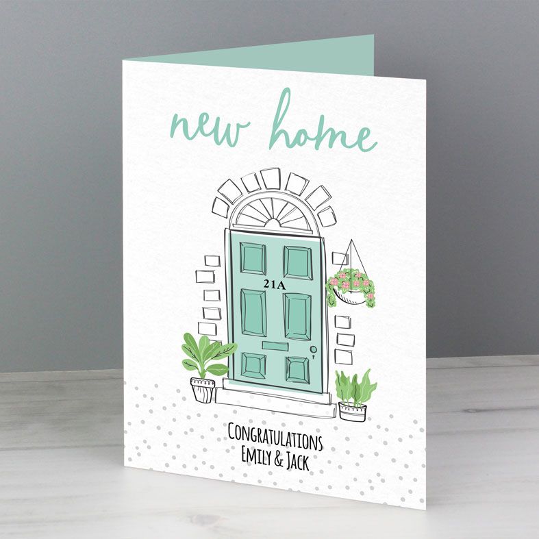 New Home personalised greeting card