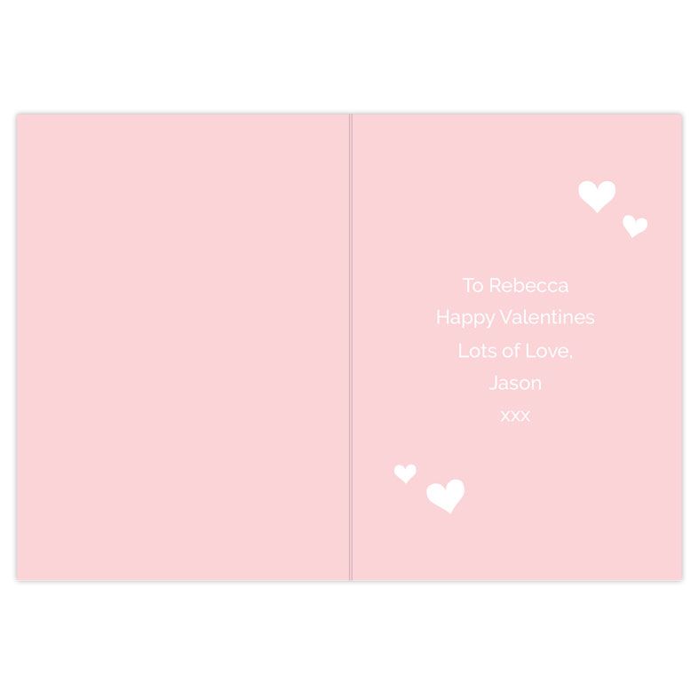 Valentine Confetti personalised greeting card