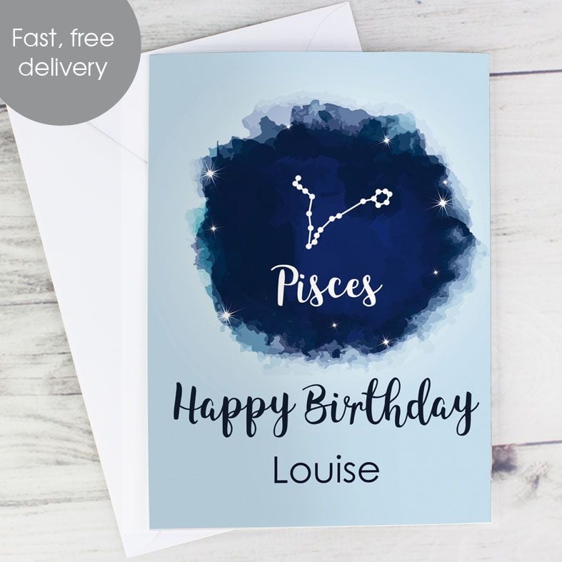 Personalised Zodiac Astrology Sign Card | PhotoFairytales