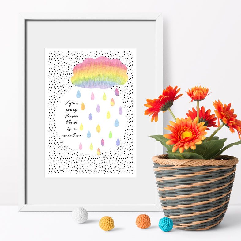 After Every Storm Rainbow Art Print | made to order motivational wall art from PhotoFairytales