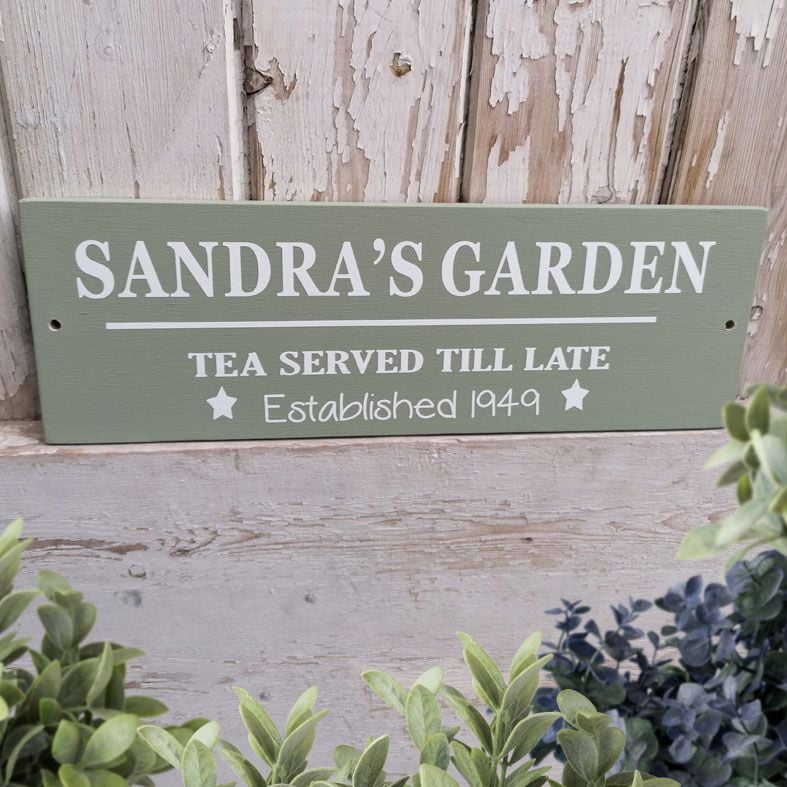 Personalised Wooden Outdoor Garden