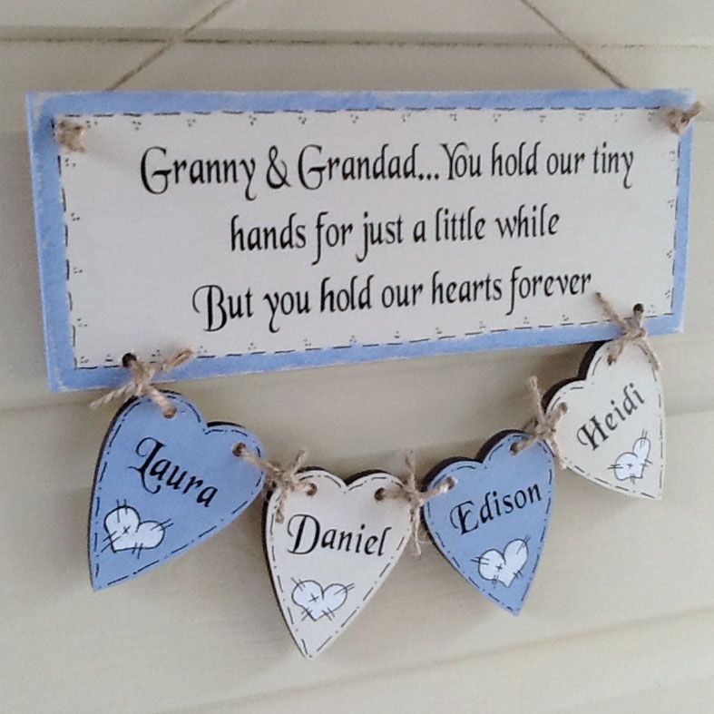 Personalised Wooden Family Tree plaque, handmade to order - a fabulous gift to celebrate your family. Available in range of colours, from PhotoFairytales