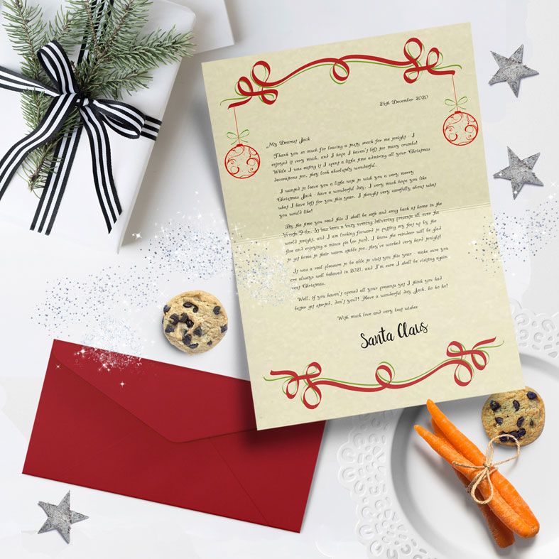 Personalised Christmas Day Santa Letters | Magical surprise on Christmas - Santa will leave a handsigned letter for your little boy or girl! From PhotoFairytales