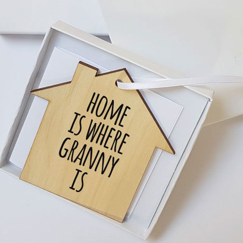 Mini Wooden Message Plaques | Personalised Gift Wrapped Present, Handmade Custom Wood Hanging Signs, Gift Boxed, Contemporary Wooden Plaque Designs, Letterbox Friendly Personalised Gift