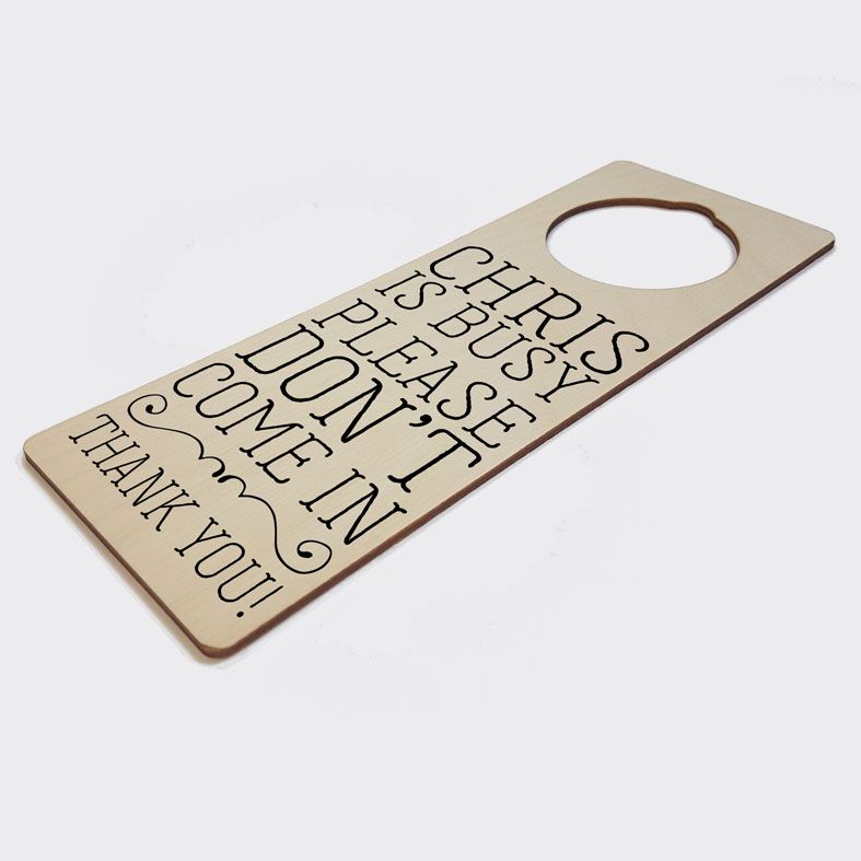 Personalised Door Hanger | Do Not Disturb Meeting Door Sign, Home Office Gift, Work From Home Gift, PhotoFairytales