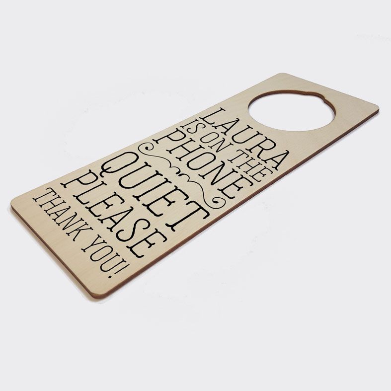 Personalised Door Hanger | Quiet Please Door Sign, Home Office Gift, Work From Home Gift, PhotoFairytales