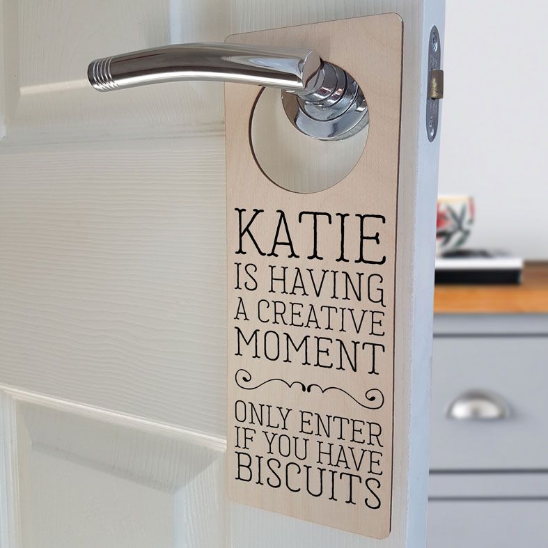 Personalised Door Hanger | Craft Room Door Sign, Hobby Room Sign, PhotoFairytales