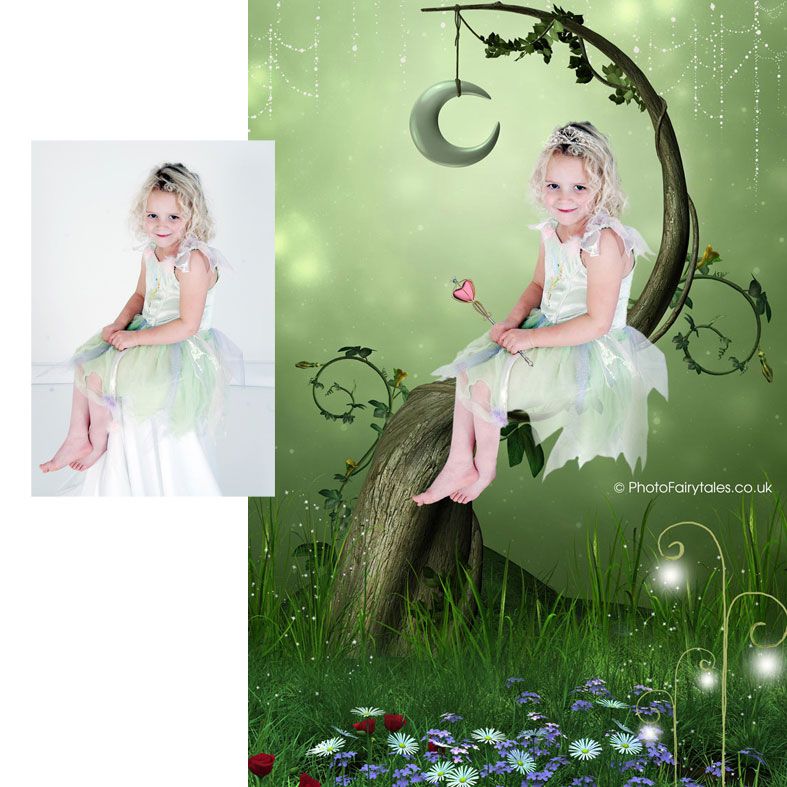 Forty Winks, fairy tale fantasy image created from your own photo into unique personalised portrait and bespoke wall art | PhotoFairytales