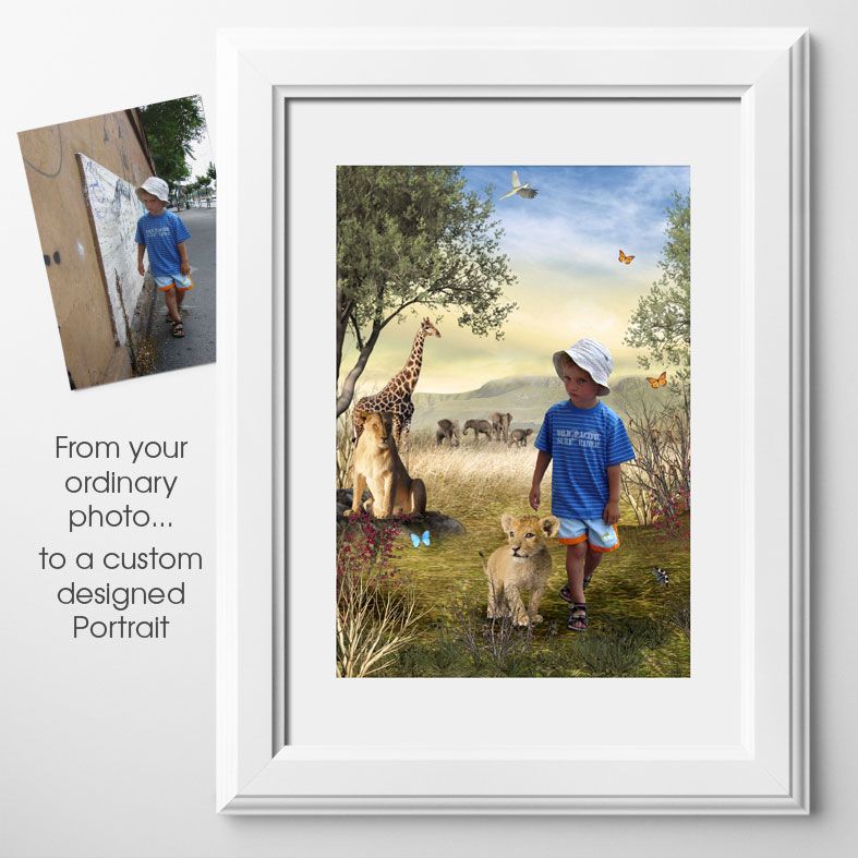Savannah, bespoke fantasy image created from your own photo into unique personalised portrait and custom wall art | PhotoFairytales