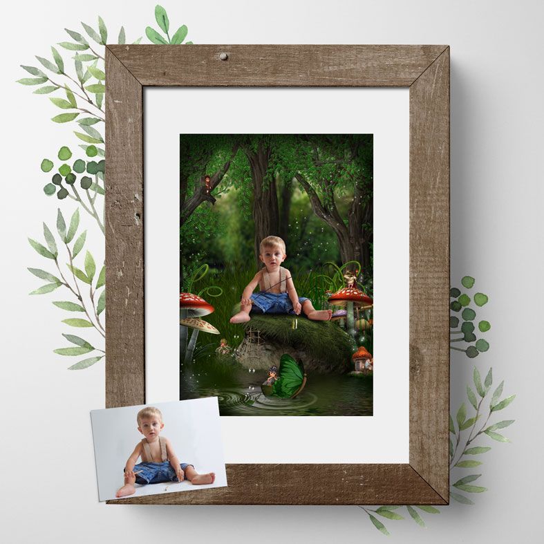 Fairy Hollow, fairy tale fantasy image created from your own photo into unique personalised portrait and bespoke wall art | PhotoFairytales