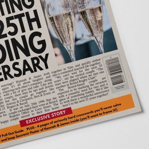 Personalised Anniversary Newspaper Couple of the Year | PhotoFairytales