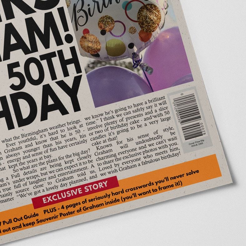 Personalised Birthday Newspaper | personalised newspaper gift from PhotoFairytales