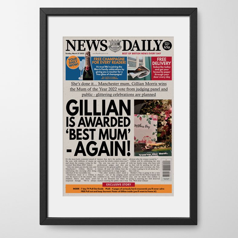 Personalised Newspapers | personalised newspaper gift from PhotoFairytales