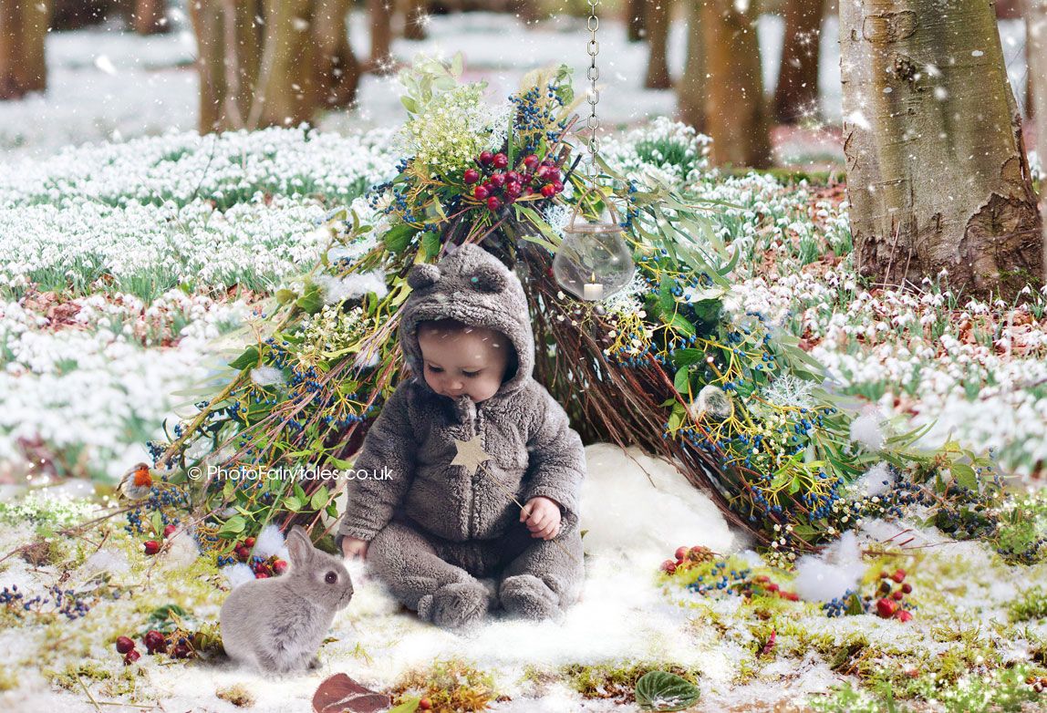 Winter Wood, bespoke fantasy image created from your own photo into unique personalised portrait and custom wall art | PhotoFairytales