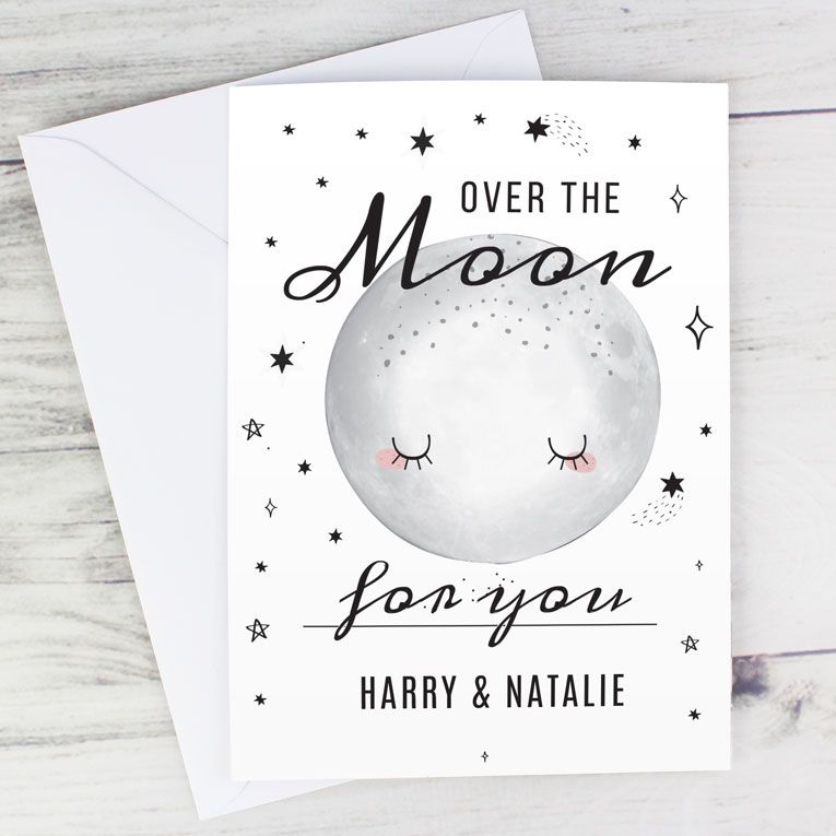 Personalised Congratulations Card Over The Moon | PhotoFairytales