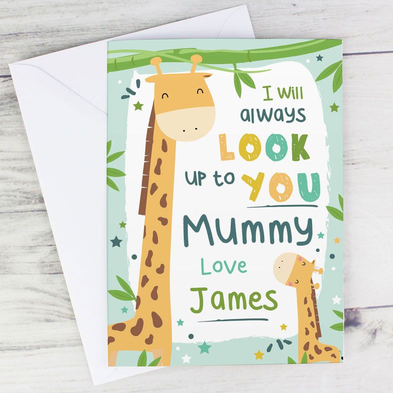 Personalised Card for Father's Day or Mother's Day. Free inside printing. Fast dispatch. Free UK P&P. 