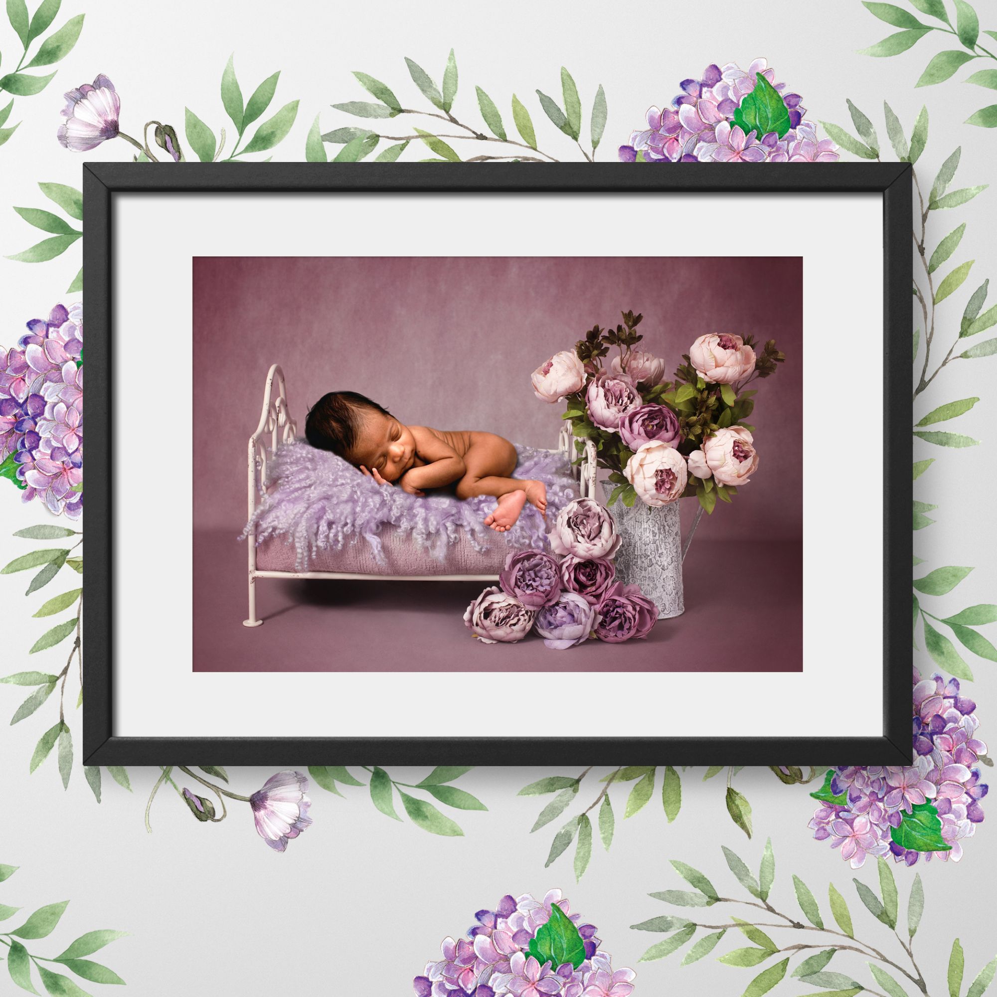 Sweetly Dreaming, bespoke fantasy image created from your own photo into unique personalised portrait and custom wall art | PhotoFairytales