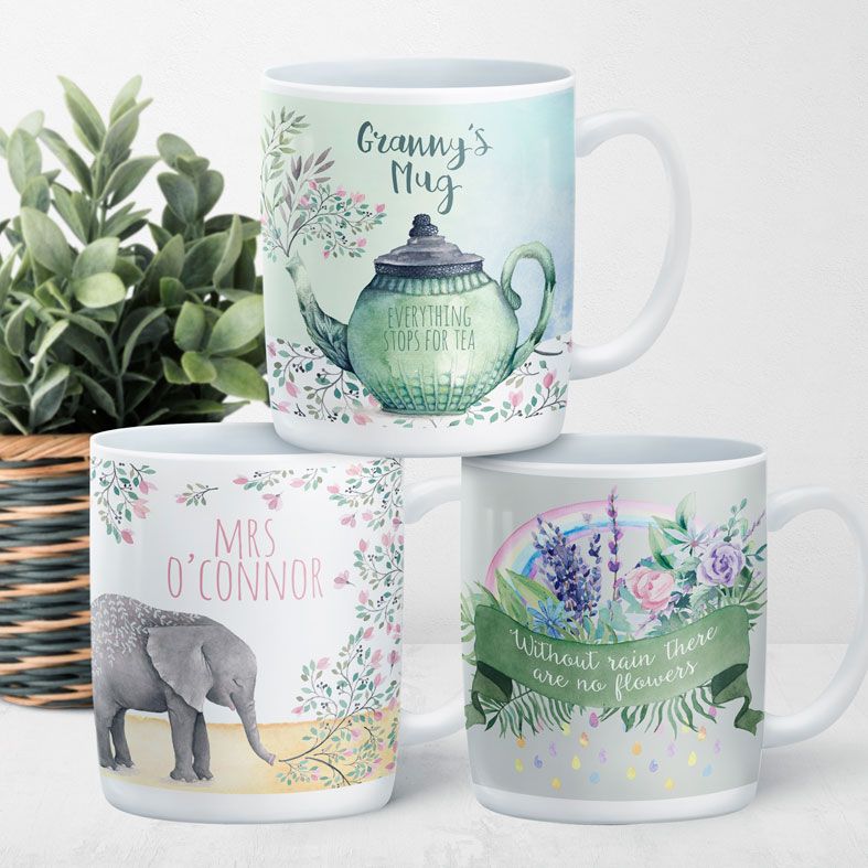 Personalised Mugs | Ceramic mugs, dishwasher safe, free UK Delivery