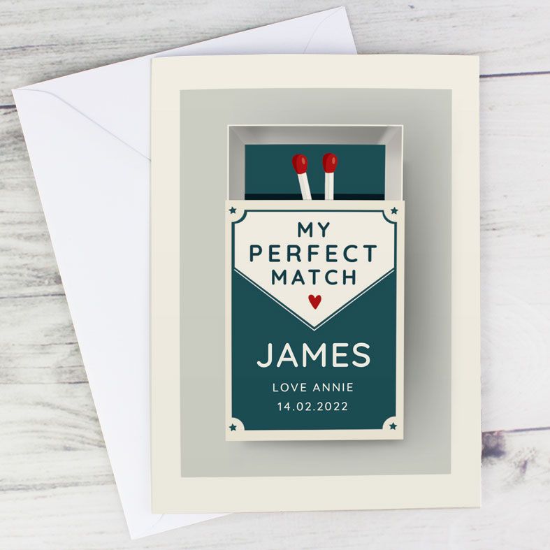 Perfect Match Personalised Valentine Card | PhotoFairytales
