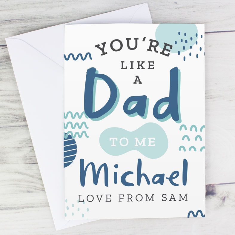 Personalised Father's Day Card Like A Dad To Me | PhotoFairytales
