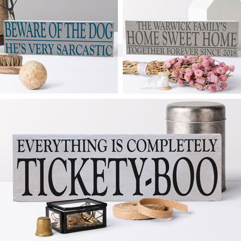 Handmade Wooden Typography Signs | bespoke wooden signs and plaques from PhotoFairytales