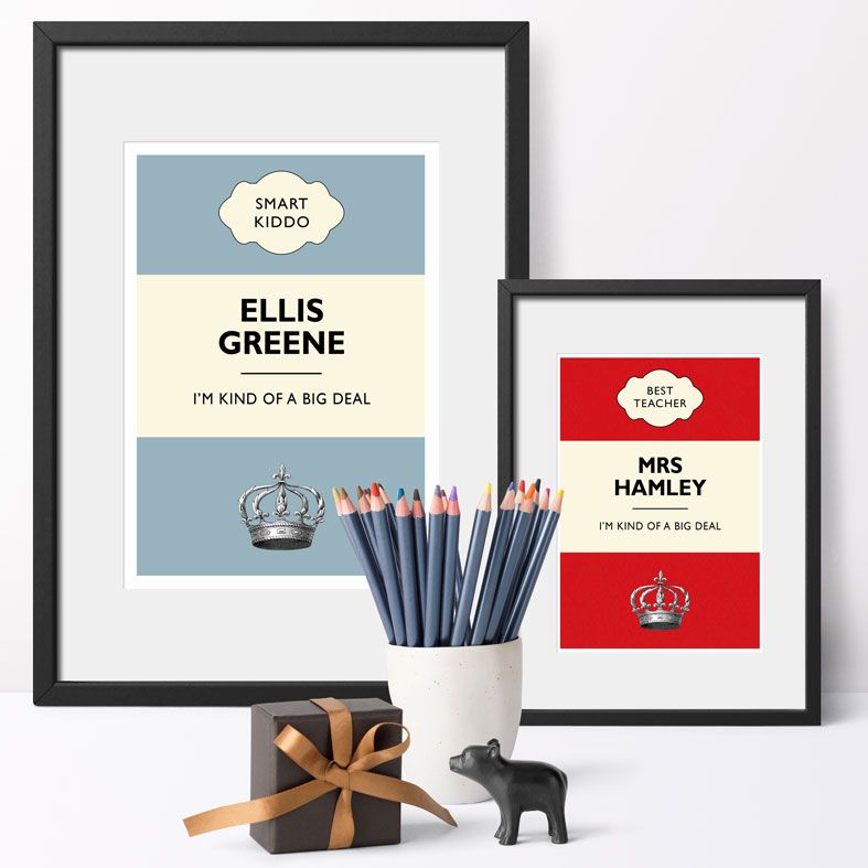 Personalised Kind of a Big Deal Prints | End of Term Teacher Student Gift