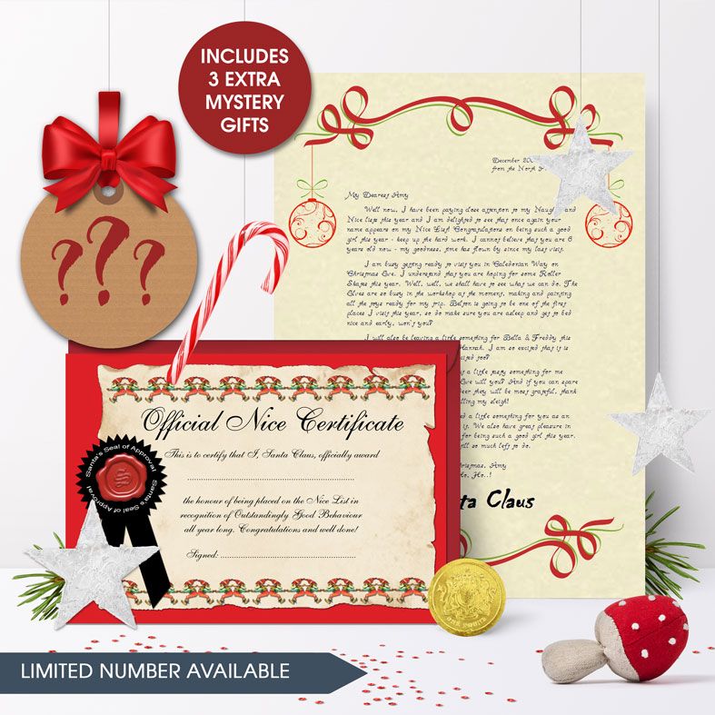 Limited edition Personalised Santa Letters | individually created, including extra gifts, superb quality and fantastic value with brilliant customer feedback - from PhotoFairytales