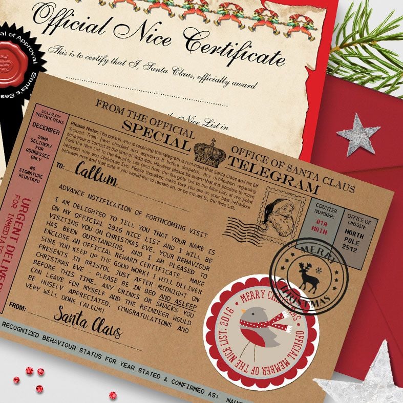 Personalised Santa Telegrams | individually created, superb quality and fantastic value with brilliant customer feedback, from PhotoFairytales