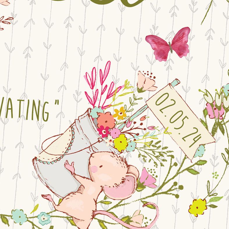 Cottage Garden name meaning nursery baby print | PhotoFairytales