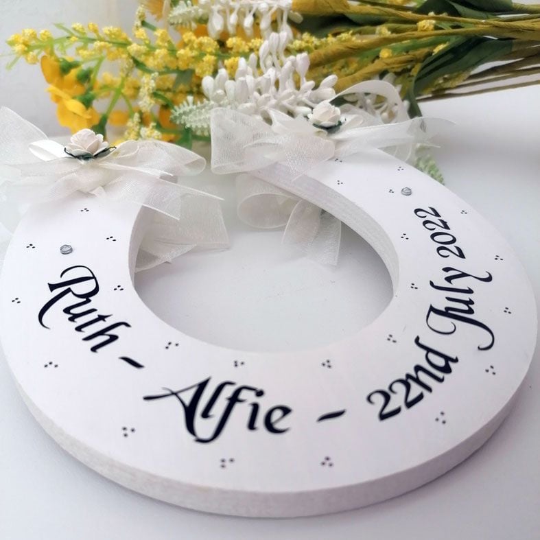 Personalised Lucky Wedding Horseshoe | PhotoFairytales