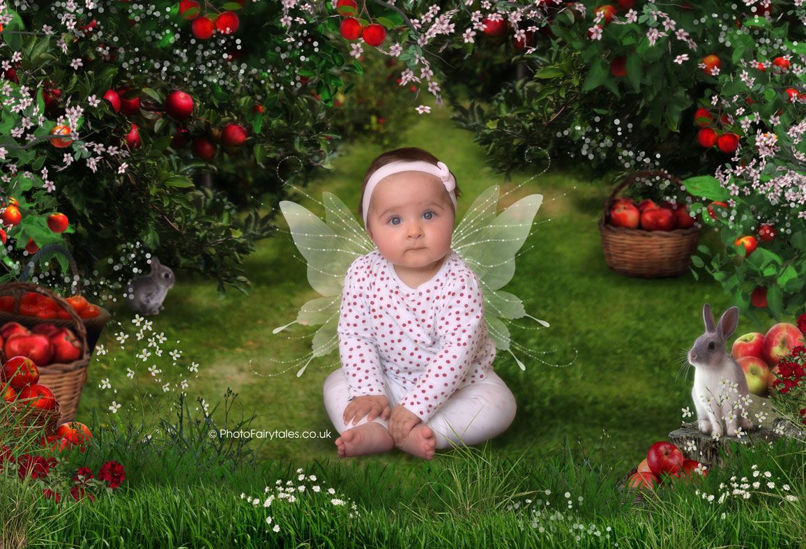 Apple Blossom, bespoke fantasy image created from your own photo into unique personalised portrait and custom wall art | PhotoFairytales