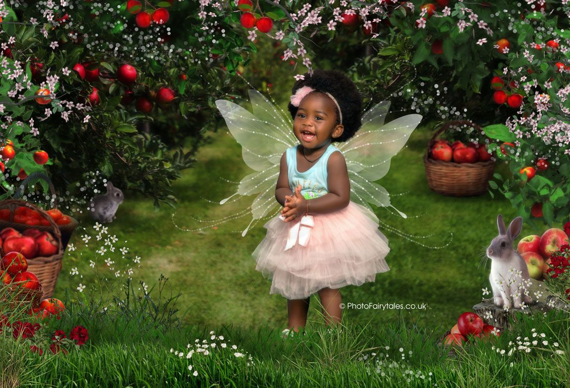Apple Blossom, bespoke fantasy image created from your own photo into unique personalised portrait and custom wall art | PhotoFairytales