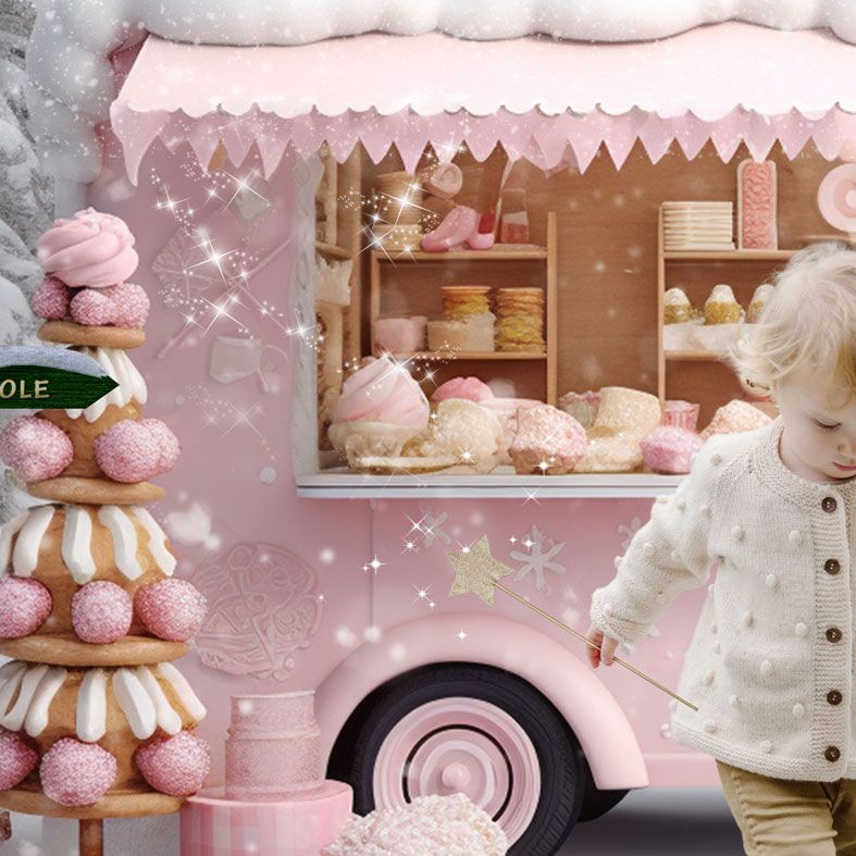 Christmas Sweetie, bespoke fantasy image created from your own photo into unique personalised portrait and custom wall art | PhotoFairytales