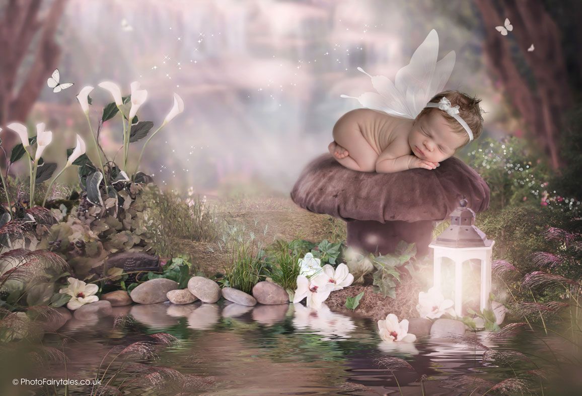 Riverbank Tales, bespoke fantasy fairy tale image created from your own photo into unique personalised portrait and custom wall art | PhotoFairytales