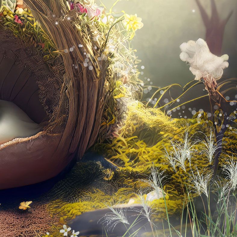 Little Nest, bespoke fantasy image created from your own photo into unique personalised portrait and custom wall art | PhotoFairytales