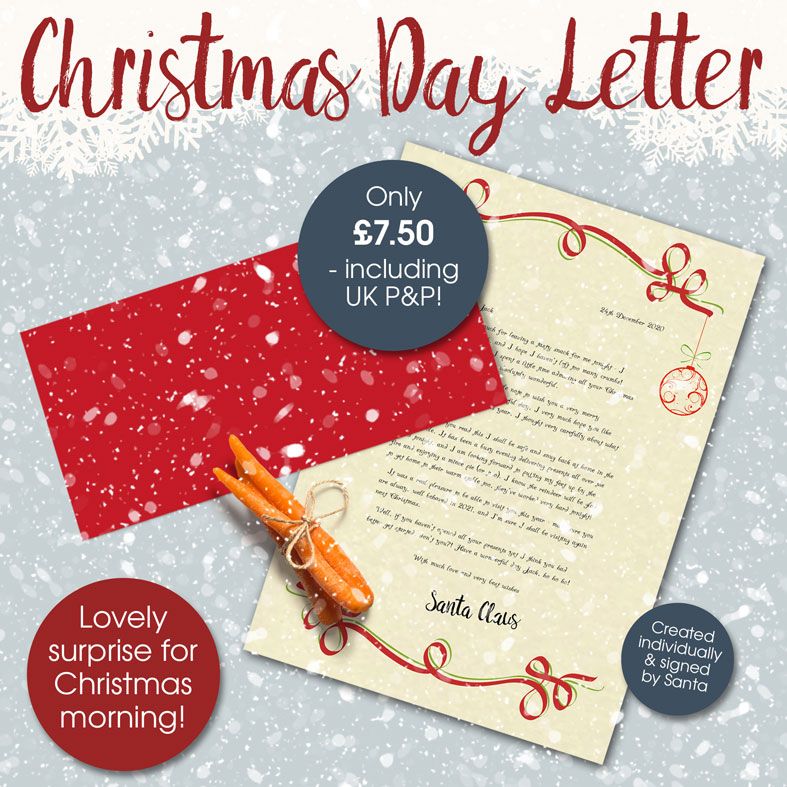Personalised Christmas Day Santa Letters | Magical surprise on Christmas - Santa will leave a handsigned letter for your little boy or girl! From PhotoFairytales