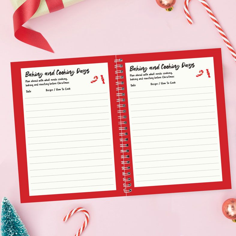 Personalised Christmas Planner Journal | Keep your festive plans on track with meal plans, shopping lists, gift lists, budget and more! | PhotoFairytales