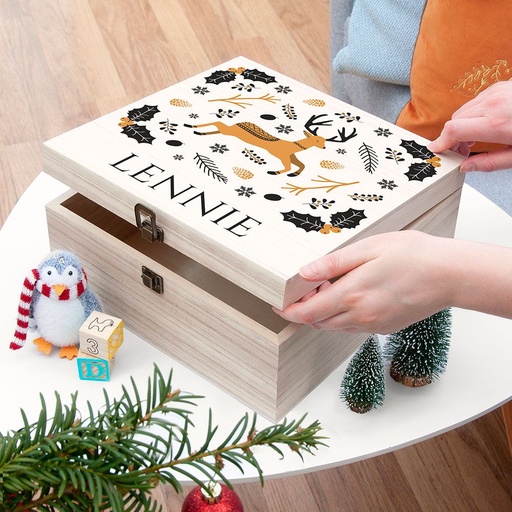 Personalised Christmas Eve Boxes | high quality wooden Christmas Eve boxes and chests, PhotoFairytales