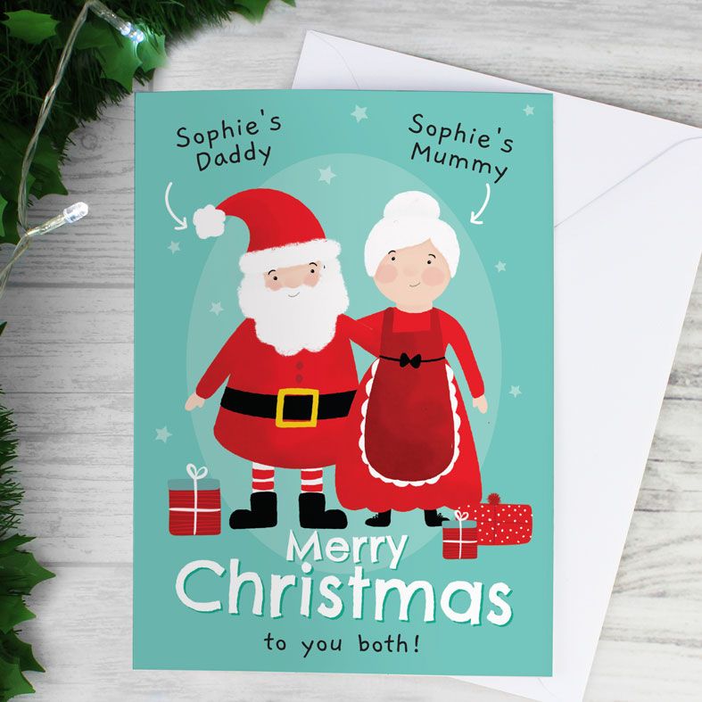 Mr & Mrs Claus Personalised Christmas Card | PhotoFairytales