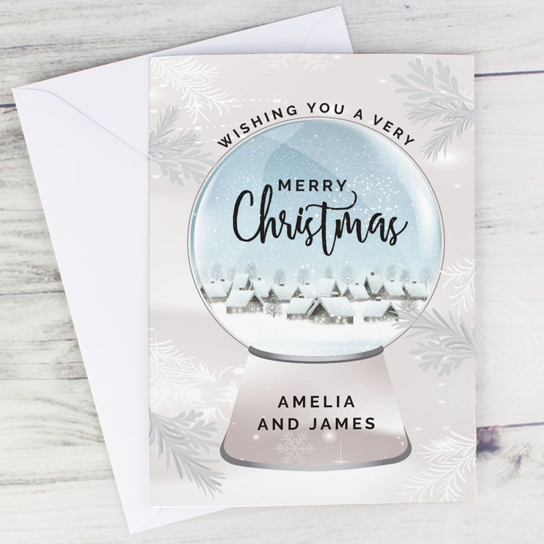 Snow Globe Personalised Christmas Card | PhotoFairytales